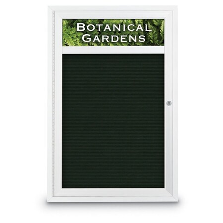 United Visual Products Indoor Enclosed Combo Board, 42"x32", Black Frame/Black & Apricot UVCB4232B-BLACK-APRICOT